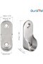 Closet Rod End Flange Bracket Supports Furniture Hardware Accessories Wardrobe Tube Support - 4