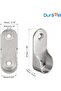 Closet Rod End Flange Bracket Supports Furniture Hardware Accessories Wardrobe Tube Support - 3
