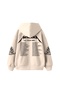 Metallica Tour 1985 Printed Oversized Unisex Beige Hoodie