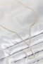 Brass Zircon Stone Gold Color Women's Y Necklace - 2