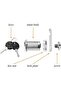 Cabinet Cam Lock Set, 25mm Cylinder, 2 Pack, Keyed Alike, Chrome-Finish, with 4 Keys - 4
