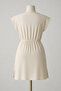 Women's White Side Slit Buckle V Neck Mini Beach Dress - 5