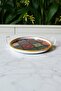 Decorative Metal Tray with Glass Inside 25 cm Lvn632 - 3