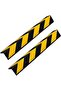 Corner Wall Protector Guard, Black and Yellow Reflective Safety Stripes, Corner Bumper - 2