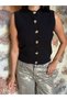 Sea Shell Buttoned Vest Jumper - 2