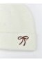 Lcw Bow Embroidered Girl's Beret (W5) - 2