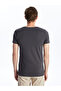 Gray Crew Neck Short Sleeve Men's Undershirt from Güli̇s Gi̇yi̇m - 4