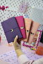 Kuromi Vegan Leather Daily 13X18 cm Lined Notebook with Elastic – Charm Ornament Detail - 4