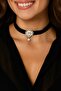 Pearl Brooch Choker Necklace