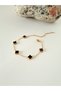 Gold Color Steel Small Size Figured Unisex Bracelet - 4