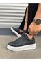 Actor Laceless Leather Men's Casual Sneaker Shoes - Jy Cbt Black - 3