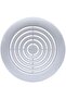 Circular Air Grille Diffuser, White, Round Ceiling Register, Adjustable Spiral Design - 2