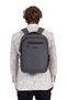 Unisex Gray School Bag Medium Size High School College USB Type-C Waterproof Oxford Cloth - 7