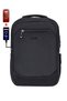 Unisex Black School Backpack Medium Size High School College USB Type-C Waterproof Oxford Fabric - 3