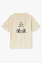 Oversize Beige Unisex Let Us Die Young Printed T-Shirt T-Shirt