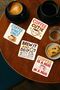 Coffee Themed Cup Wooden Mdf Coaster Set – Tea Coffee Presentation Decor - 2