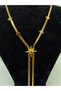 D'Oro Gold Star Figure Steel Necklace - 2