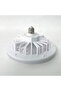 LED Fan Pendant Light, E27 Universal Rotating Lamp, Aromatherapy Compatible, White - 3