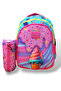 Three-Compartment 3D Ice Cream Printed Girl's Primary School Bag Nutrition and Pen Holder Set Ddcq7322 - 8