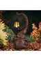 HUYIENO Solar Garden Statue 15'' Elephant Figurine Outdoor Decor LED Lights for Outside Patio Yard L - 4