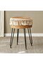 FFD Vanity Makeup Stool – Handwoven Natural Seagrass Ottoman with Sturdy Metal Legs - 2