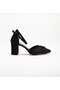 Satin Bow Detailed Heeled Shoes 7 Cm-Felisyabutik - 4