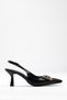 Showy Shoes That Reflect Elegance, Thin Heeled Shoes, Shoes with Shiny Heels - 2