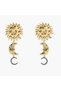 Sun and Moon Stone Earrings