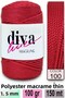 Diva Macrame Thread 100 Red