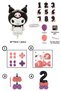 Kuromi 5Th Birthday Balloon Set with Figure Black Number Pink Purple Pastel Balloon Video Easy Installation - 2
