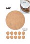 Wooden Board 10 Pieces 30 cm Round Single-Sided White (Children's Summer-Sil Paintable Chalkboard Toy) - 2