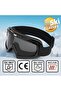 Kayak Goggles Antifog Ventilated Uv Protection Sun Snow Goggles Black-Black Snowboard Glasses Sport - 2