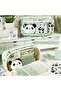 2025 New Girls Pencil Case Panda(Plush One Brooch+ Doll+5 Pcs Stickers+2 Clips) - 5