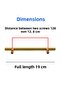 Furniture Kitchen Drawer Cabinet Cupboard Handle Knob Handles (128 Mm-12.8 cm) Gold Golden Metal (10 Pieces) - 3