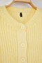 Wardrobe Essentials Sarı Yumuşak Dokulu Basic Triko Hırka | TWOAW26HI00204 - 6