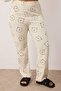 Ekru %100 Pamuklu Ayıcıklı Örme Pijama Takımı TBBAW26AI00012 - 3