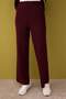 Bordo-Krem Fitted Selanik Düz Triko  Tesettür Alt - Üst Takım TCTAW26US00051 - 4