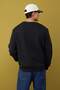 Siyah Regular/Normal Kesim Bisiklet Yaka Kalın/İçi Şardonlu Sweatshirt TMNAW26SW00018 - 8