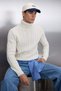 Ecru Slim Fit Woolen Turtleneck Hair Knit Knitwear Sweater Tmnaw22Kz0302