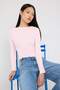 Teen Pink Pointel Slim/Fitted Knitted Blouse Twoaw26Bz00012
