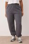 Anthracite Loose Jogger Slim Leg Elastic Waist Stretchy Waist Knitted Plus Size Sweatpants Tbbaw23Aj00002 - 3