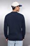 Lacivert Erkek Slim Fit Pamuklu V Yaka Düğmeli Hırka TMNAW21HI0274 - 4