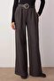 Gri Kemerli Wide Leg/Geniş Paça Kumaş Pantolon TWOAW26PL00033 - 3