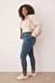 Mavi Yüksek Bel Esnek/Stretch Büyük Beden Skinny Jeans TBBAW23JE00003 - 2