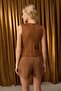 Special Collection Tan Buttoned Slim/Fitted Knitted Suede Blouse Twoaw26Bz00009 - 4