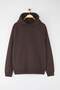 Koyu Kahverengi Oversize/Geniş Kesim Kapüşonlu İçi Polar/Sıcak Tutan Sweatshirt TMNAW23SW00195 - 6