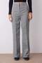 Gray Plaid Flare Bootcut Fabric Trousers Twoaw26Pl00067 - 3