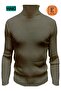 Unisex Turtleneck Knitwear Sweater Emka - 3