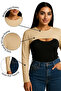 Pack of 2, Zero Neckline Beige Neck Collar Sleeve Model Long Sleeve Hijab Undergarment Lycra Combed Cotton Stretchy