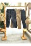 Children's Canvas School Trousers Black Navy Blue Beige - 7